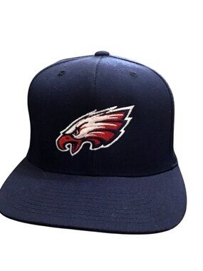 EAGLES MEN NAVY TEAM LOGO SNAP BACK HAT